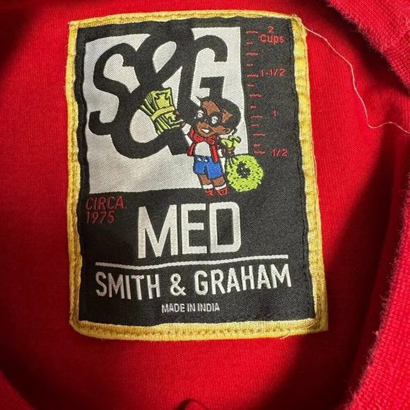 Men's Smith & Graham Hustle Today Live Wealthy Tomorrow T-shirt. Size Medium - Picture 4 of 5